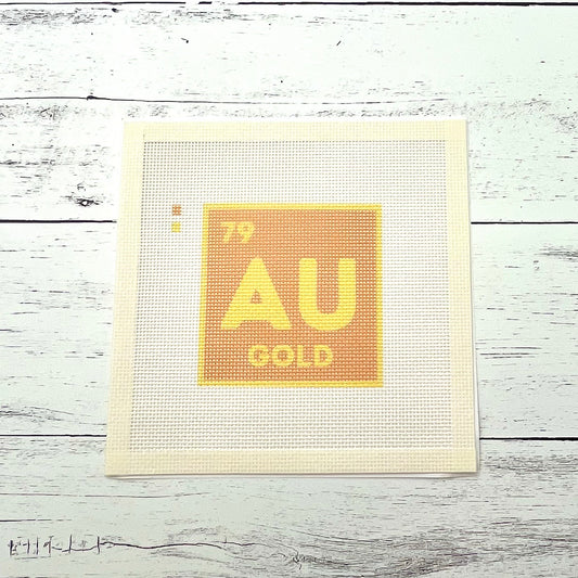 Gold AU Needlepoint Design Needlepoint Kit Blue Poppy Designs