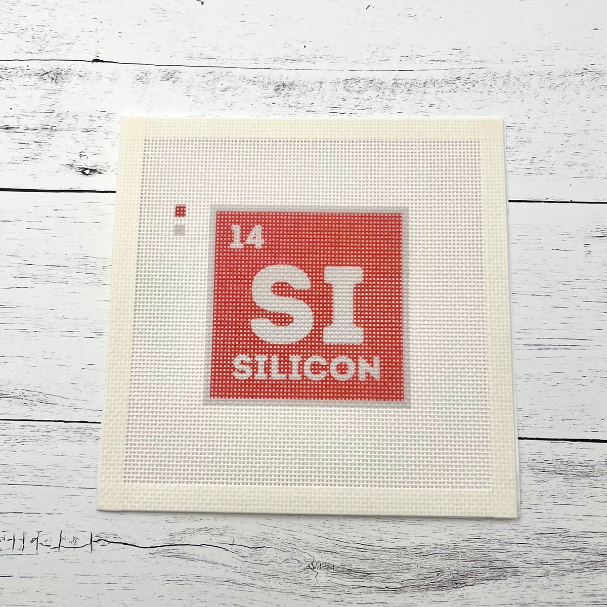 Silicon SI Needlepoint Design Needlepoint Kit Blue Poppy Designs