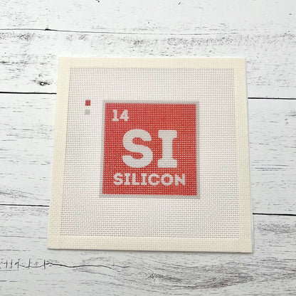 Silicon SI Needlepoint Design Needlepoint Kit Blue Poppy Designs