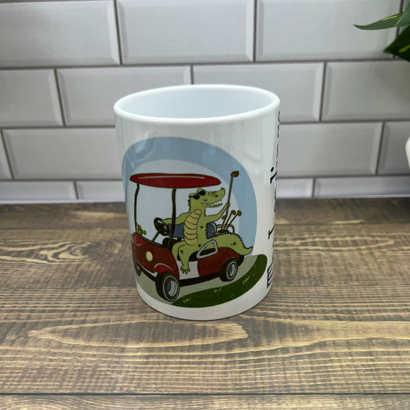 The Landings golf cart Gator 15 oz Coffee Mug - or...Customize it with your town Coffee Mug/Cup Blue Poppy Designs   