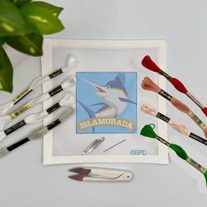 Islamorada Blue Marlin Needlepoint