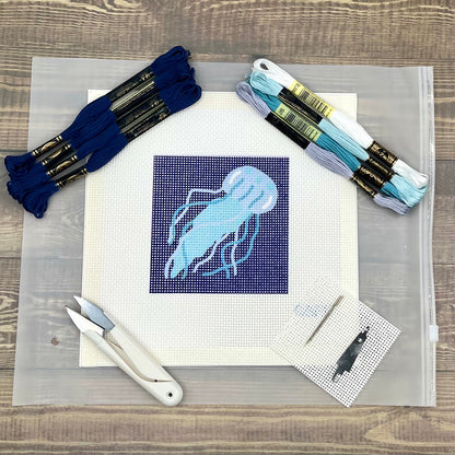 Jellyfish Needlepoint Kit
