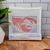 Lobster Needlepoint Kit Embroidery/Cross Stitch Supplies Blue Poppy Designs