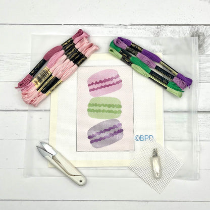 Paris Macarons Needlepoint Kit