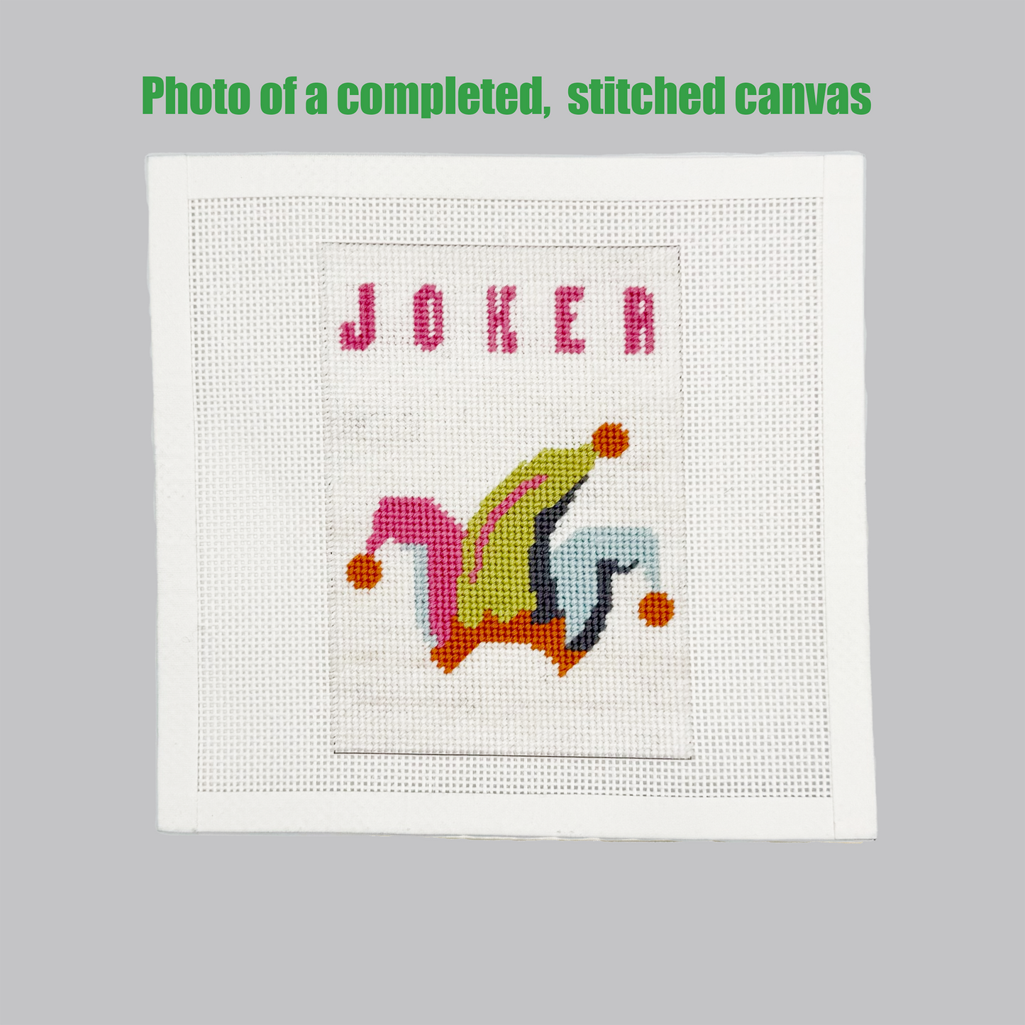 Mahjong "Joker" Needlepoint Kit Embroidery/Cross Stitch Supplies Blue Poppy Designs