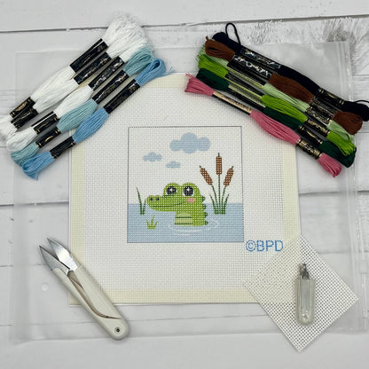 Marsh Gator Needlepoint Kit