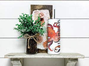 Octopus 20oz Tumbler - Customize it with your town Insulated Mug/Tumbler Blue Poppy Designs