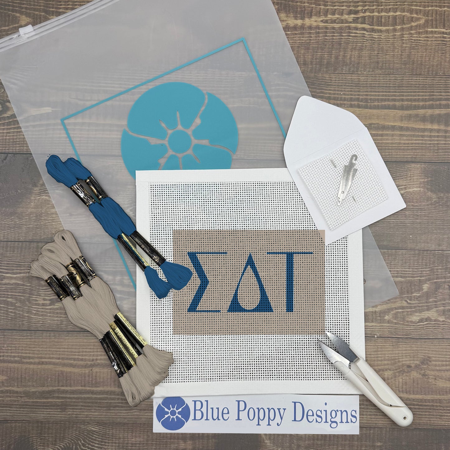 Sigma Delta Tau 6x4 Needlepoint Kit