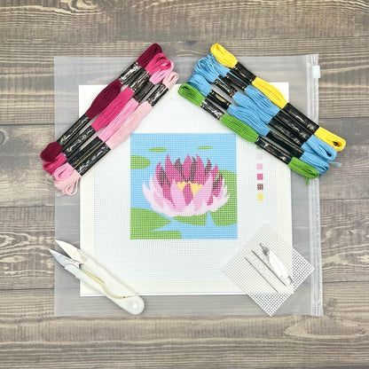 Water Lily Needlepoint Design