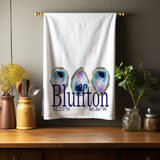 Custom Your Town Oyster (watercolor) 27x27 Kitchen Towel Kitchen Towel/Dishcloth Blue Poppy Designs   