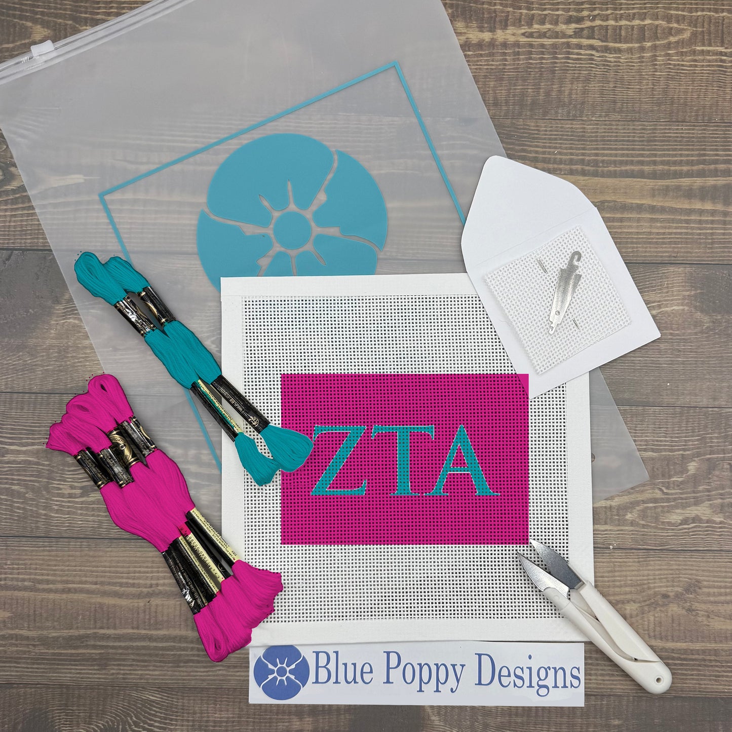 Zeta Tau Alpha 6x4 Needlepoint Kit