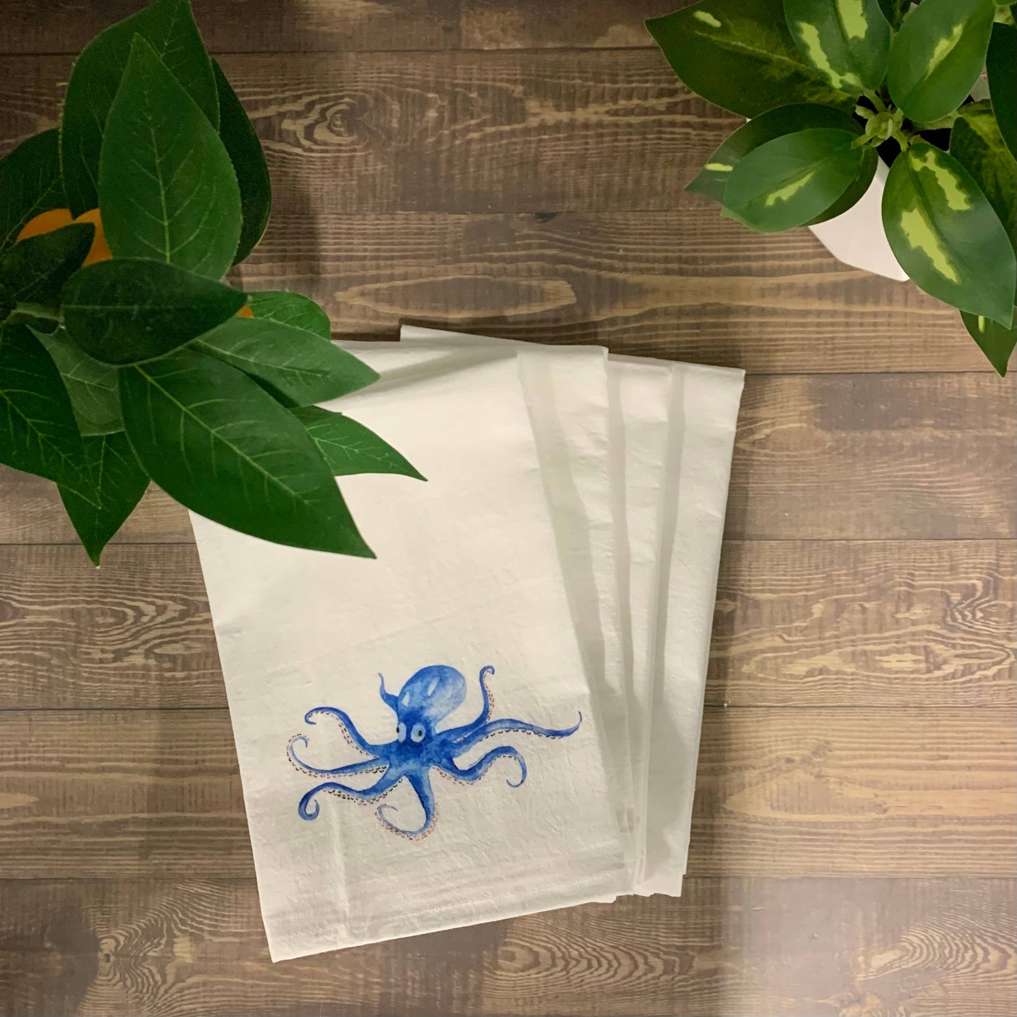 Octopus Cotton Dinner Napkins Dinner & Cloth Napkin Blue Poppy Designs Default Title  