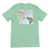 Skidaway Island Savannah Georgia Premium Unisex Crewneck T-shirt Print Material Blue Poppy Designs Mint S 