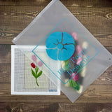 Tulips Needlepoint Kit Embroidery/Cross Stitch Supplies Blue Poppy Designs