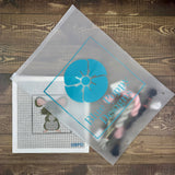 Mouse Needlepoint Kit Embroidery/Cross Stitch Supplies Blue Poppy Designs