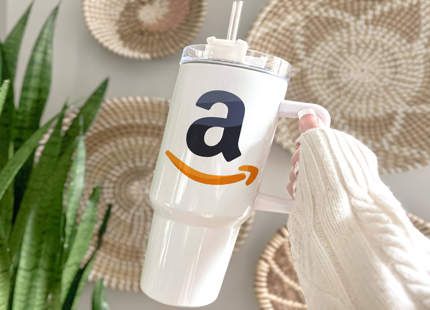 40oz Tumbler - Your Full Color Business Logo or Artwork 120+ Insulated Mug/Tumbler Blue Poppy Designs   