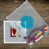 LOVE Needlepoint Kit Embroidery/Cross Stitch Supplies Blue Poppy Designs