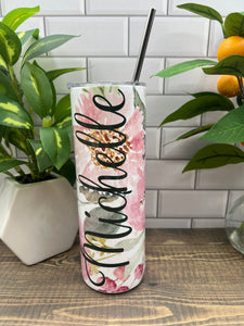 Bachelorette weekend - bridesmaid gift - personalized custom 20 ounce tumbler - maid of honor gift - matron of honor gift - flower girl gift  Blue Poppy Designs   