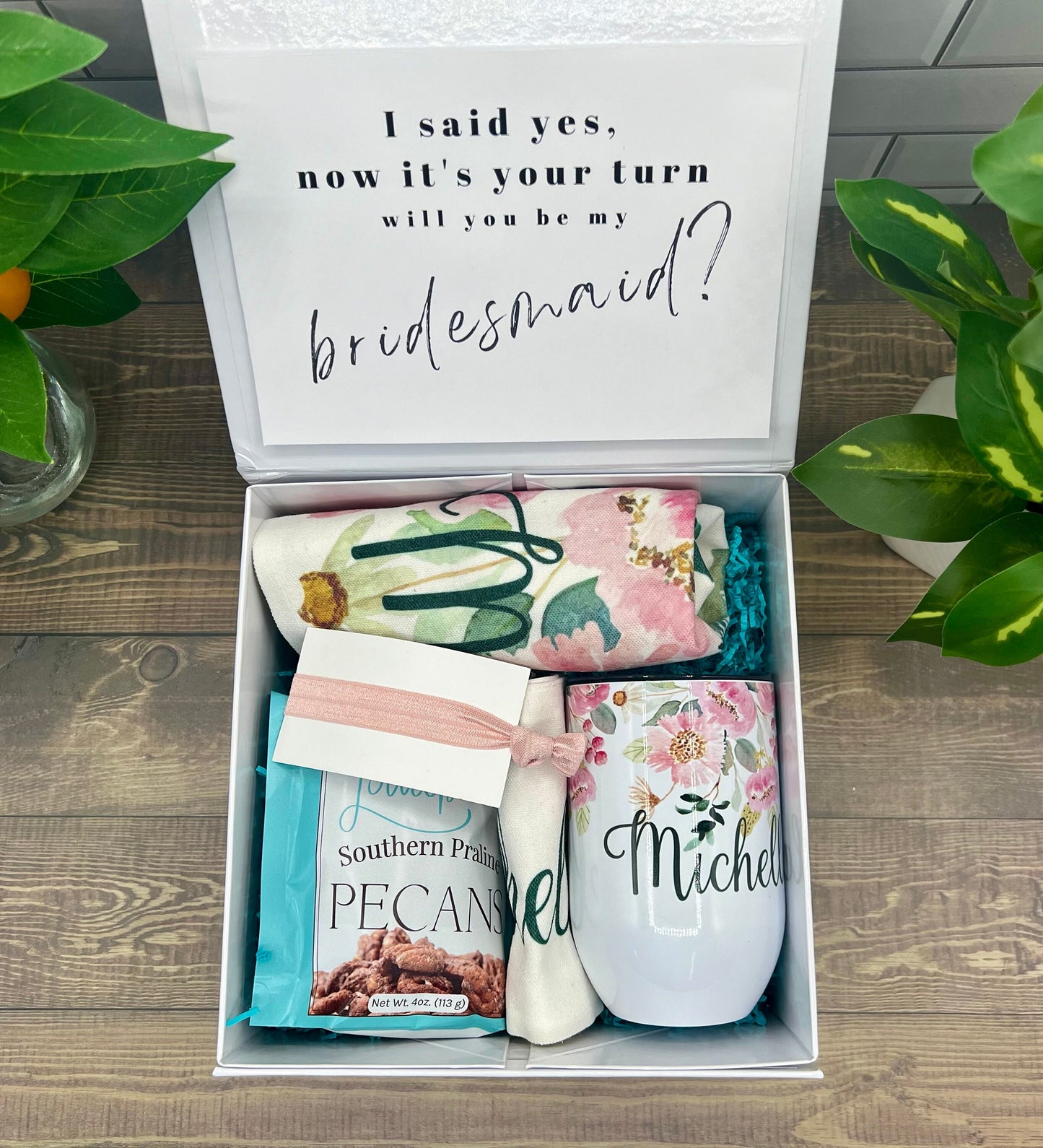 Personalized bridesmaid proposal invitation - Will You Be My Maid of Honor gift - gift for bridesmaid proposals - will you be my flower girl  Blue Poppy Designs   
