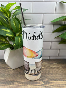 Bachelorette weekend - bridesmaid gift - personalized custom 20 ounce tumbler - maid of honor gift - matron of honor gift - flower girl gift  Blue Poppy Designs   