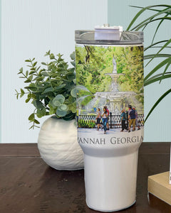 Savannah Georgia Bachelorette weekend - bridesmaid gift - personalized custom 40 ounce tumbler - maid matron of honor gift  Blue Poppy Designs   