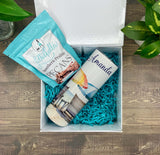 Bachelorette weekend Gift Box - bridesmaid Gift - Personalized Gift Box with 20 ounce tumbler - Candied Pecans - Maid of honor - Bach Box  Blue Poppy Designs   