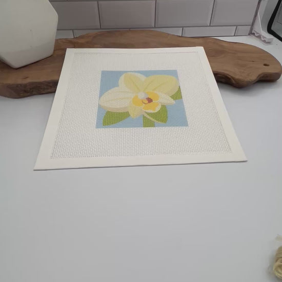 Orchid Needlepoint Kit needlepoint Blue Poppy Designs