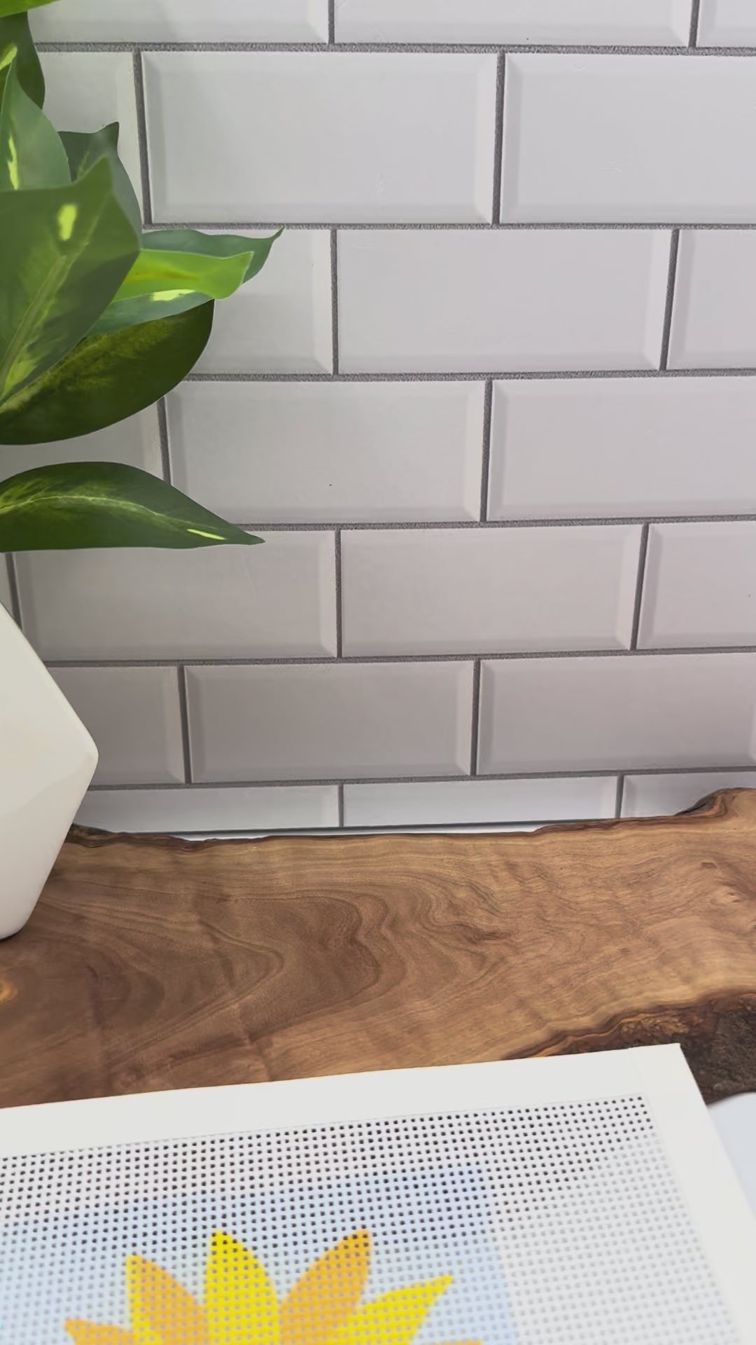 Sunflower Needlepoint Kit (on light blue) needlepoint Blue Poppy Designs
