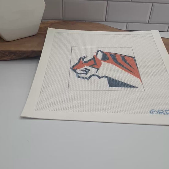 Tiger Needlepoint Kit needlepoint Blue Poppy Designs