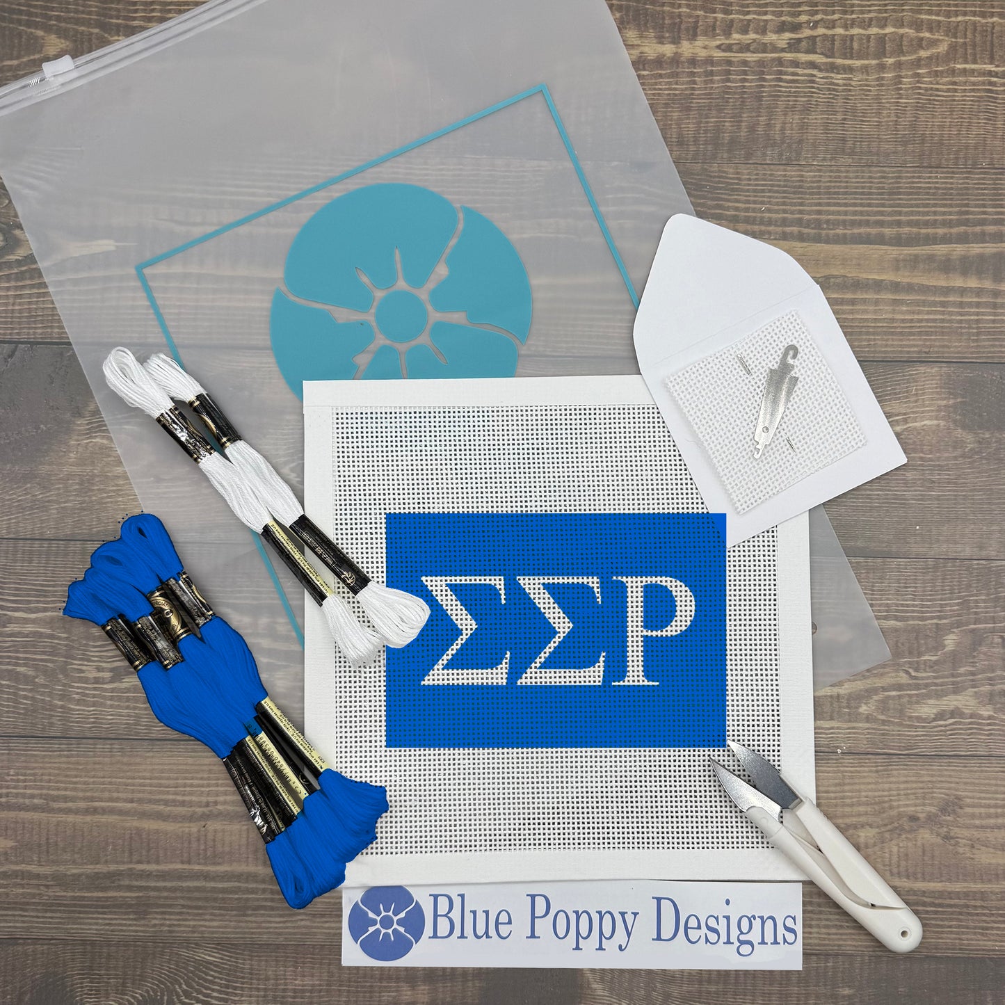 Sigma Sigma Rho 6x4 Needlepoint Kit