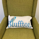 Heron Lumbar Pillow - Customize with Your Town Throw/Decorative Pillow Blue Poppy Designs   