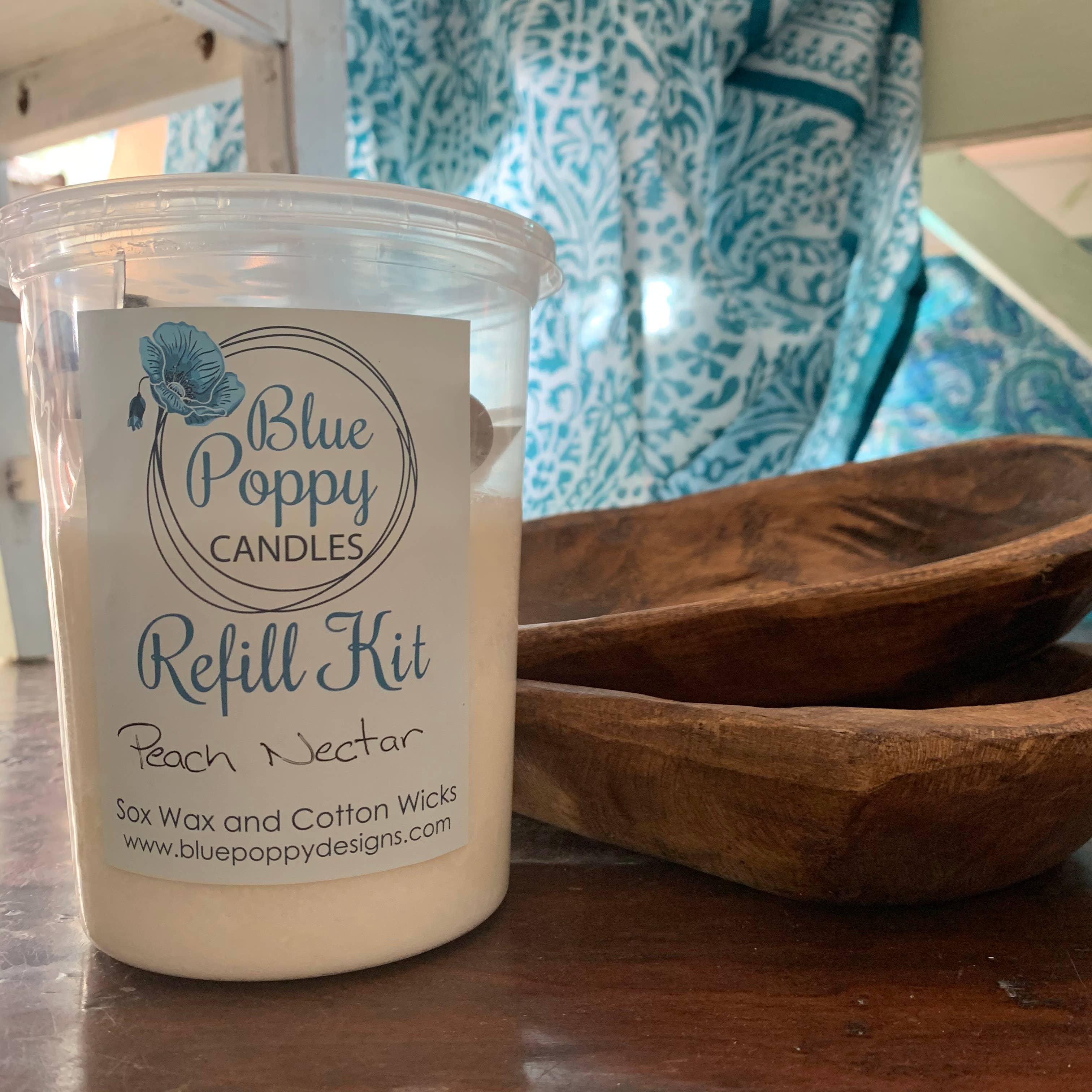 Small Doughbowl Candle Refill Kit – Blue Poppy Designs