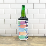 Surfboad 4 in 1 Can Cooler - Customize it with your town Drinking Glass/Tumbler Blue Poppy Designs   