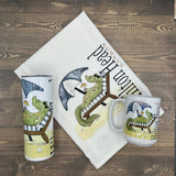 Beach Gator 15 oz Coffee Mug - Customize it with your town Coffee Mug/Cup Blue Poppy Designs   