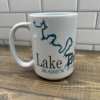 Custom Choose your Lake Insulated Wine Tumbler 11 oz Drinking Glass/Tumbler Blue Poppy Designs   