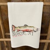 Brook Trout (watercolor) 27 x 27 Kitchen Towel Kitchen Towel/Dishcloth Blue Poppy Designs Your Town (Customized)  