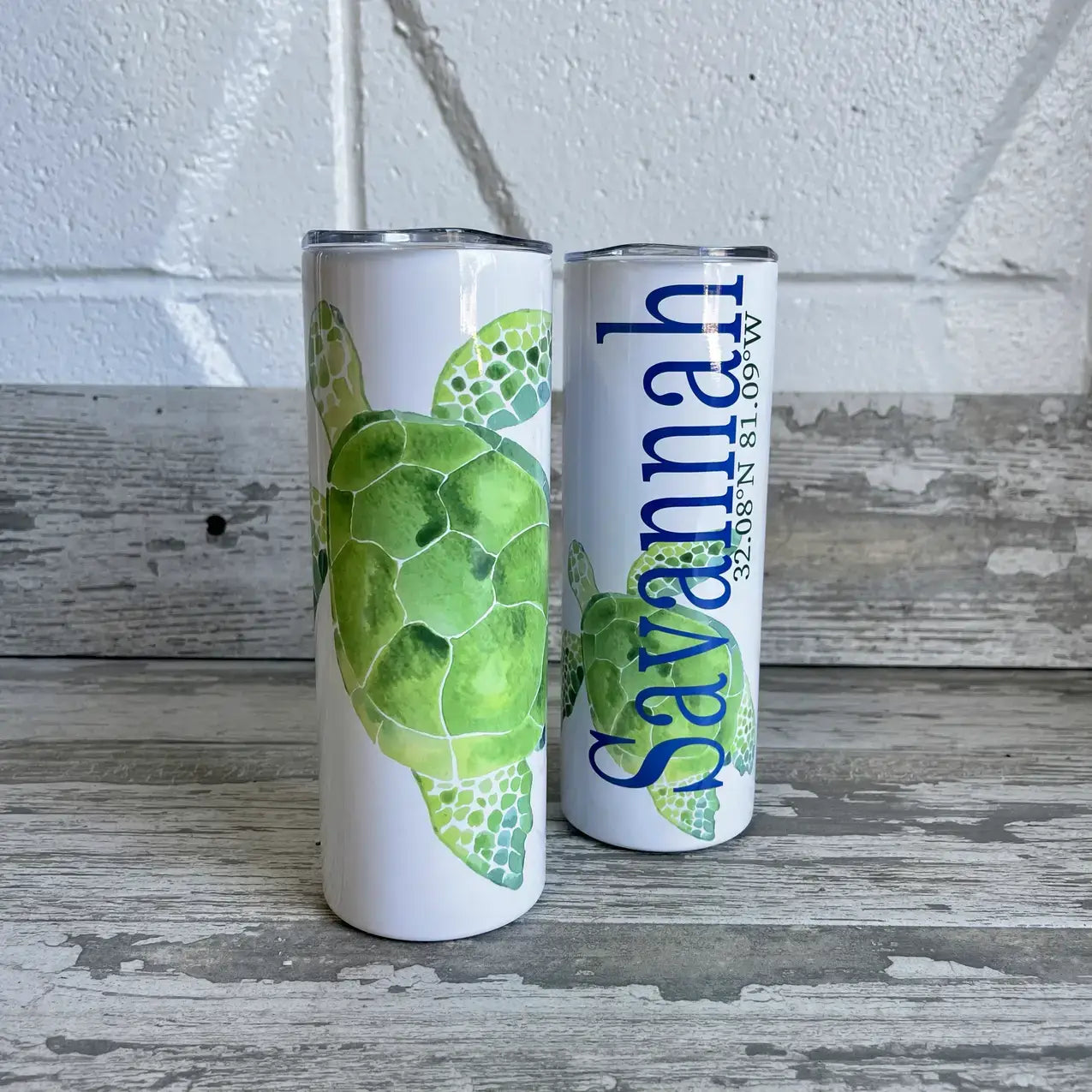 30 oz turtle tumblers Green Turtle 30 oz Tumbler