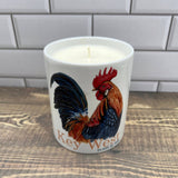 Rooster ceramic Candle - Customize it with your town Jar/Filled Candle Blue Poppy Designs Apples & Maple Bourbon  