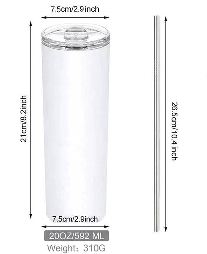 Palm Tree 20 oz Tumbler - Customize it with your town Drinking Glass/Tumbler Blue Poppy Designs   