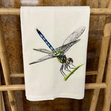 Custom Your Town Dragonfly watercolor 27x27 Kitchen Towel Kitchen Towel/Dishcloth Blue Poppy Designs Art Only  