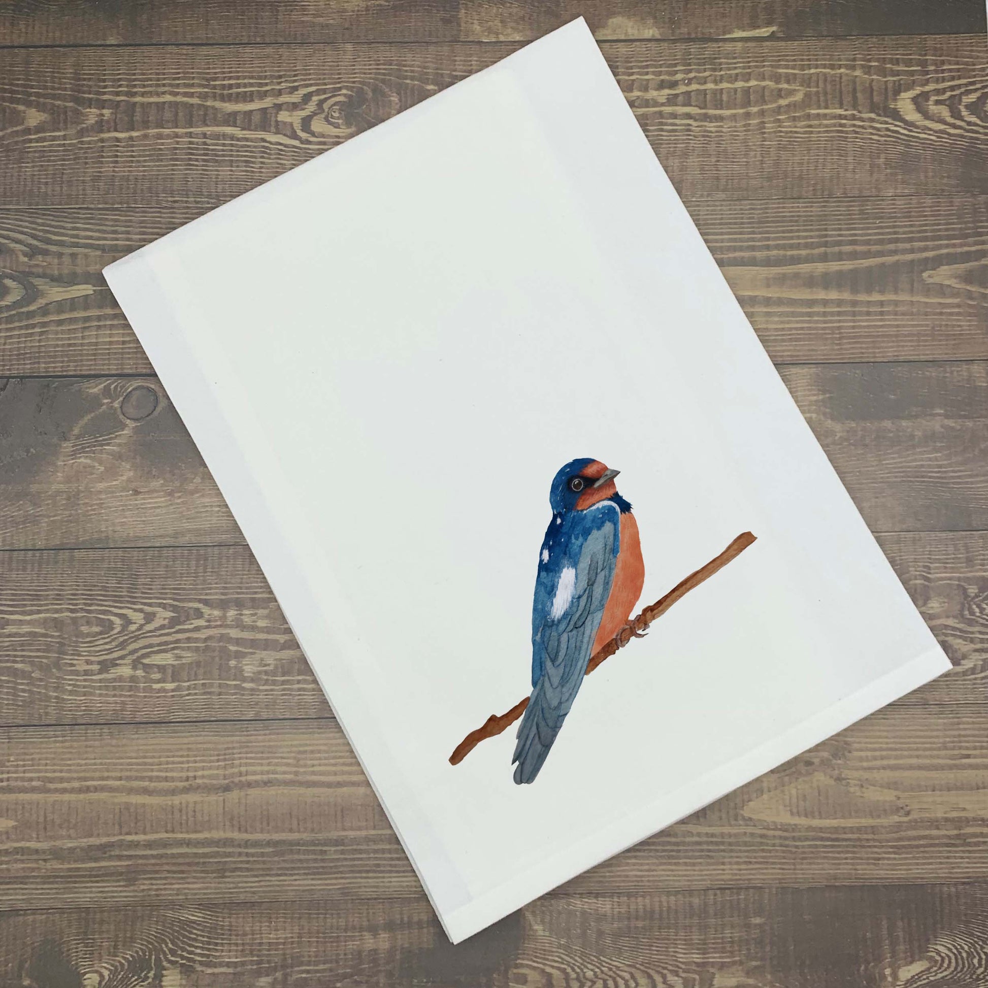 Barn Swallow Kitchen Towel Kitchen Towel/Dishcloth Blue Poppy Designs Art Only  