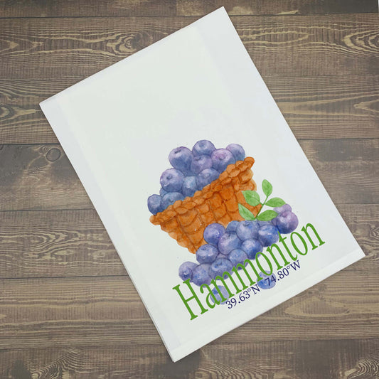 Blueberry Kitchen Towel Kitchen Towel/Dishcloth Blue Poppy Designs Art Only  