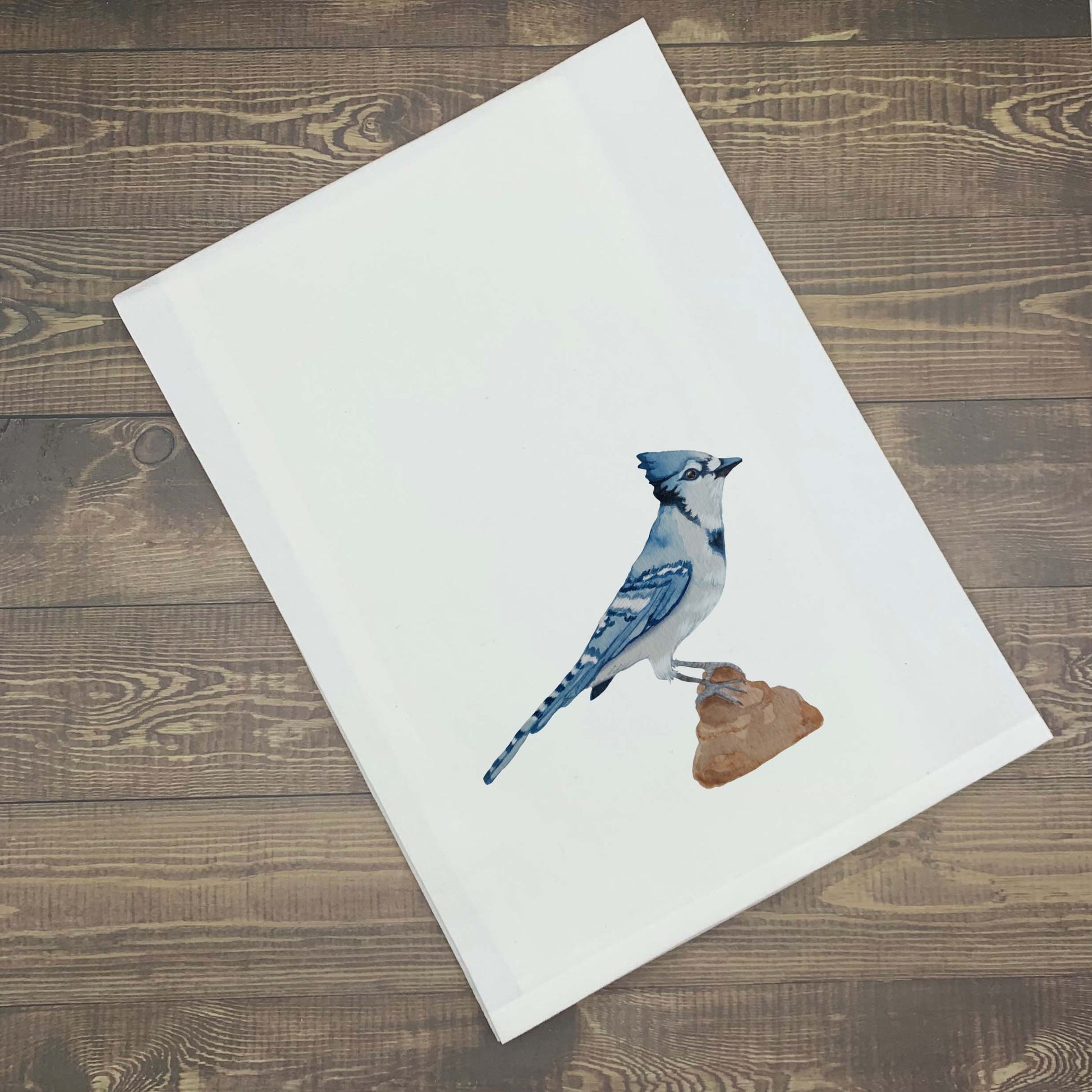Blue Jay Kitchen Towel Kitchen Towel/Dishcloth Blue Poppy Designs Art Only  