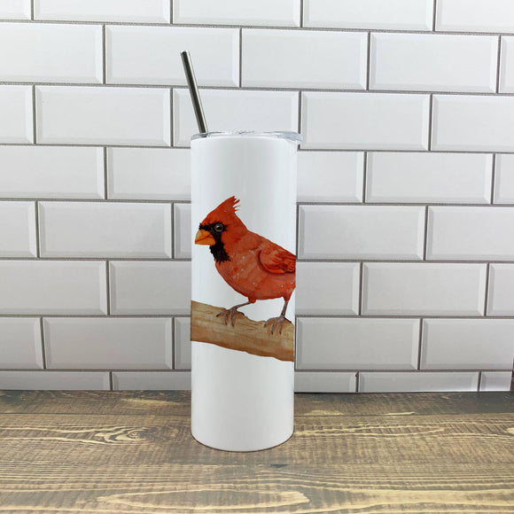 Cardinal 20oz Tumbler - Customize it with your town Insulated Mug/Tumbler Blue Poppy Designs Art Only  