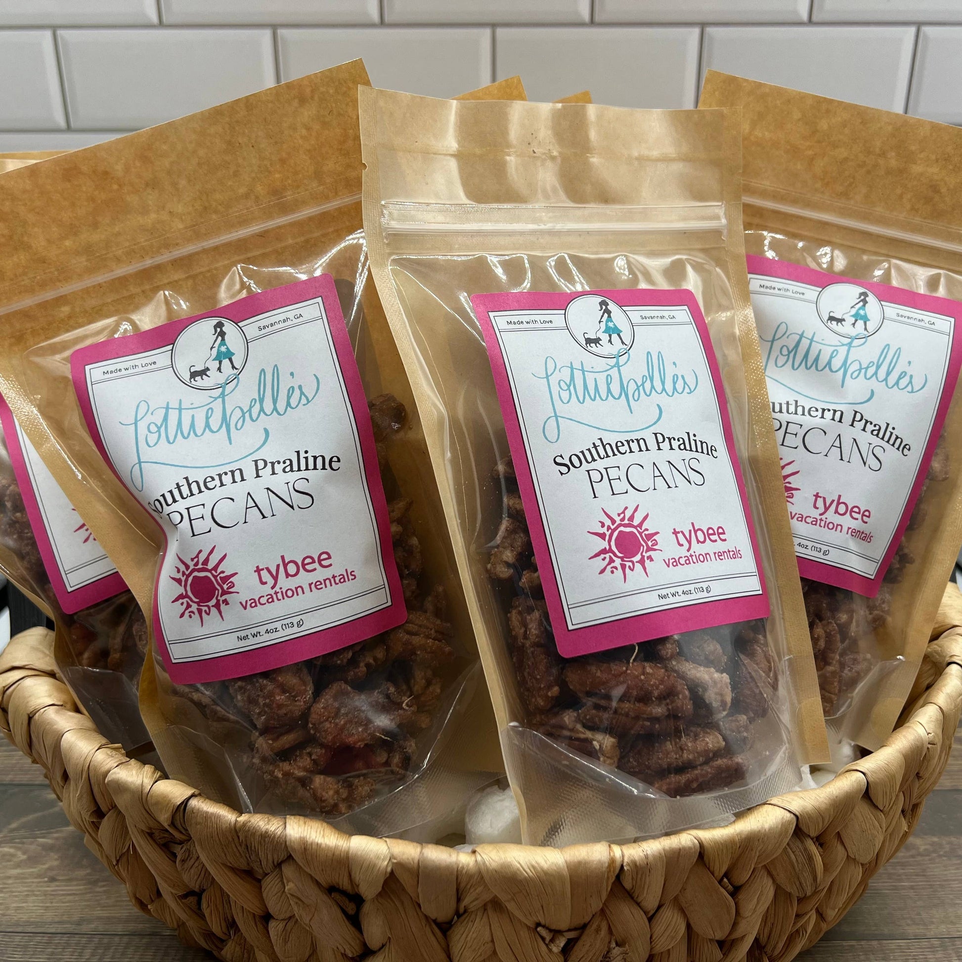 Lottiebelle's Banana Bread Pecans Nuts Blue Poppy Designs   