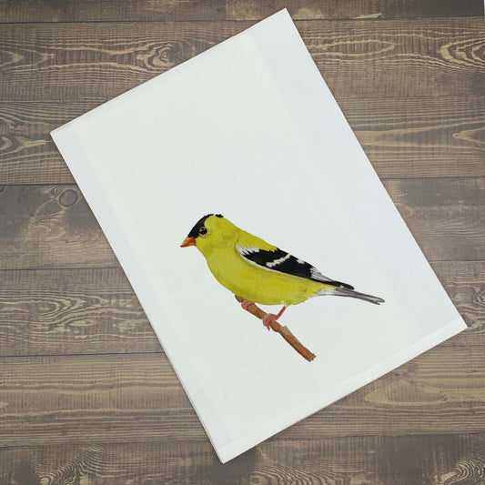 Gold Finch Kitchen Towel Kitchen Towel/Dishcloth Blue Poppy Designs Art Only  