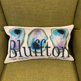 Oyster Pillow - Customize with Your Town Throw/Decorative Pillow Blue Poppy Designs white  