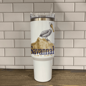 Pelican 40oz Tumbler - Name Drop with your town (Copy) Insulated Mug/Tumbler Blue Poppy Designs Art Only  