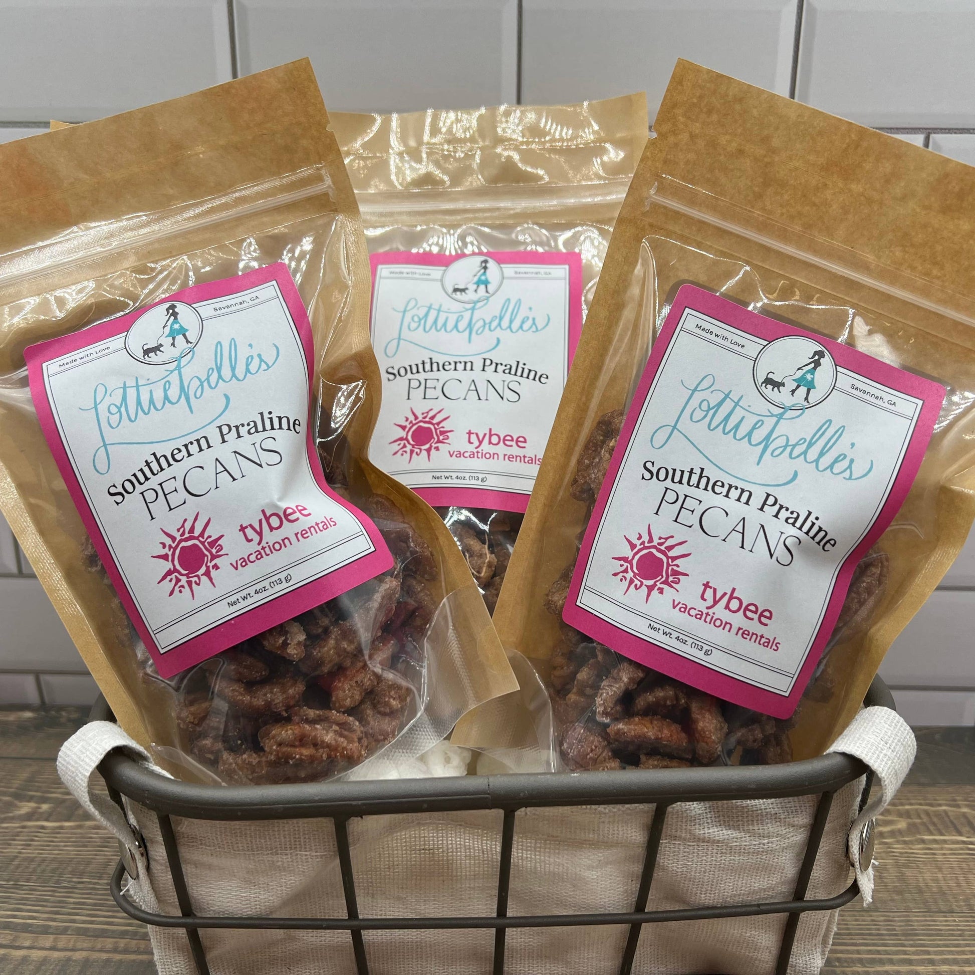 Lottiebelle's Banana Bread Pecans Nuts Blue Poppy Designs   
