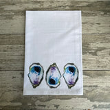 Custom Your Town Oyster (watercolor) 27x27 Kitchen Towel Kitchen Towel/Dishcloth Blue Poppy Designs   